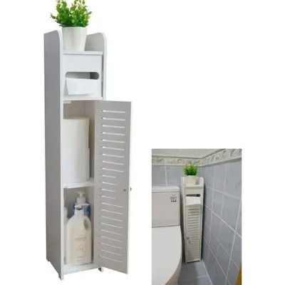 Estante De Baño Organizador 3 Compartimientos Blanco Blanco HC-10