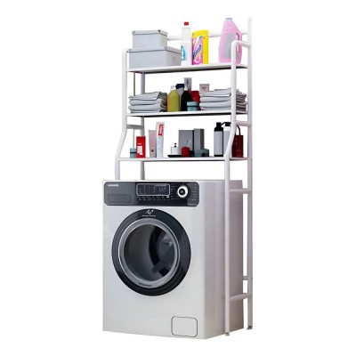 Estante Organizador Metálico 3 Niveles Para Lavadora Y Baño Blanco HC-01