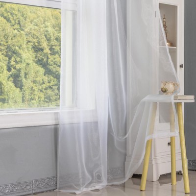 Y Cortina Terylene Translúcido Para Balcón 140x240cm 2piezas TLLSL-140X240