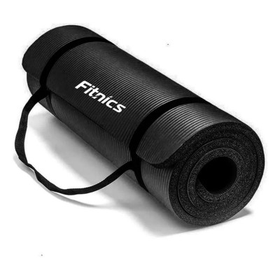 Mat De Yoga 10mm Antideslizante Goma Eva Negro 183x61cm 819-4